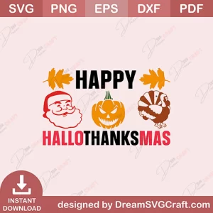 Happy Hallo Thanks Mas SVG