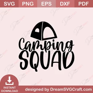 Camping Squad SVG