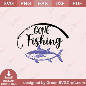 Gone Fishing SVG