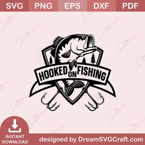 Hooked On Fishing SVG