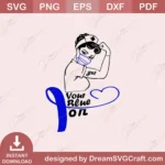 Get Your Blue On SVG – Cricut & Silhouette Download