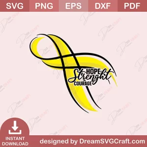 Hope Strenght Courage SVG