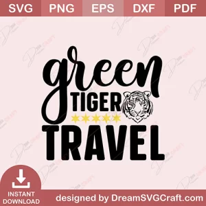 Green Tiger Travel SVG