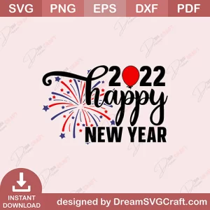 2022 Happy New Year SVG
