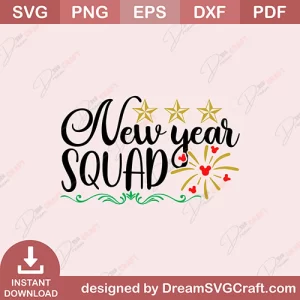New Year Squad SVG