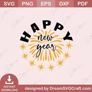 Happy New Year SVG