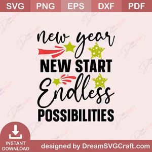 New Year New Start Possibilities SVG