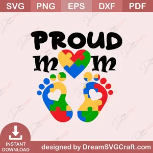 Proud Mom SVG
