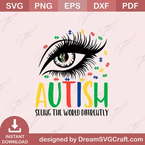 Autism Seeling The World Diffrently SVG