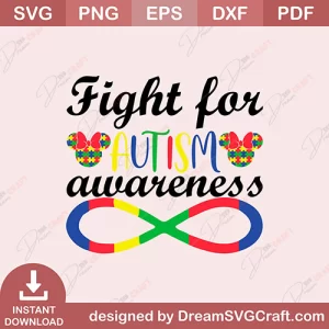 Fight For Autism Awareness SVG