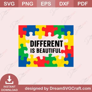 Different Is Beautiful SVG