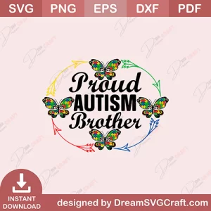 Proud Autism Brother SVG