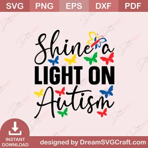 Shine A Light On Autism SVG