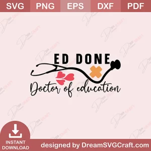 Ed Done Doctor Of Education SVG