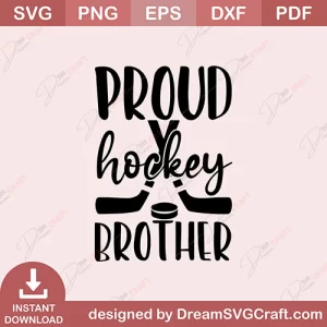 Proud Hockey Brother SVG