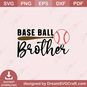 Baseball Brother SVG