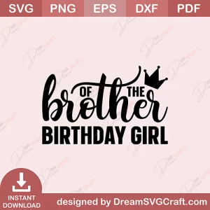 Brother Of The Birthday Girl SVG