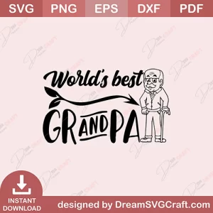 Worlds Best Grandpa SVG
