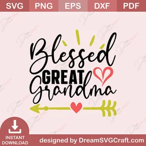Blessed Great Grandma SVG