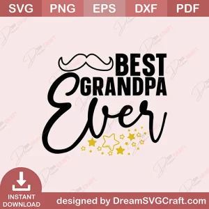 Best Grandpa Ever SVG