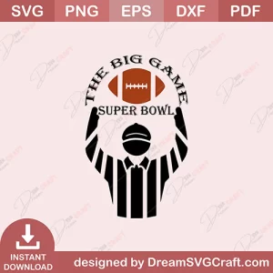 The Big Game Super Bowl SVG