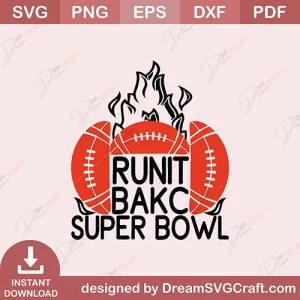 Runit Bakc Super Bowl SVG