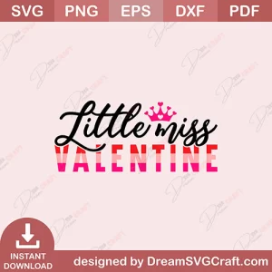 Little Miss Valentine SVG