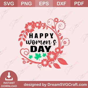 Happy Womens Day SVG