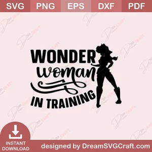 Wonder Woman In Training SVG
