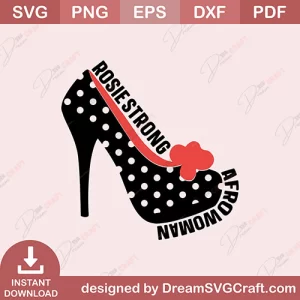 Rosie Strong Afro Woman SVG