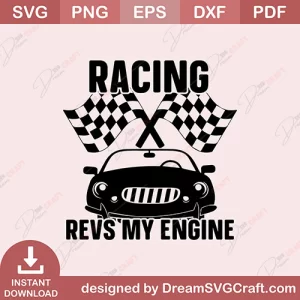 Racing Revs My Engine SVG