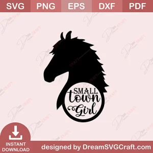 Small Town Girl SVG