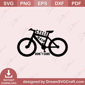Cycle Hair Dont Care SVG