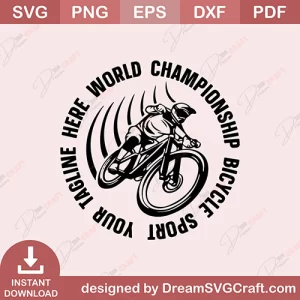 World Championship Bicycle Sports Your Tagline Here SVG