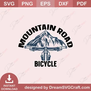 Mountain Road Bicycle SVG