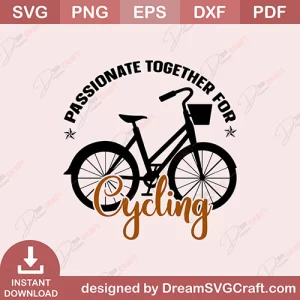 Passionate Together For Cycling SVG