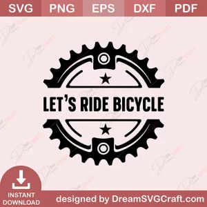 Lets Ride Bicycle SVG