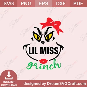 Lil Miss Grinch SVG