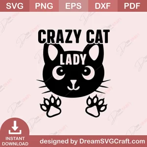 Crazy Cat Lady SVG