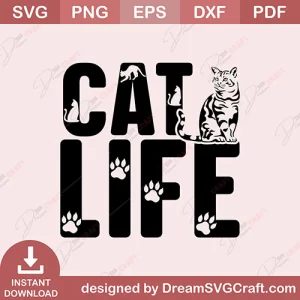 Cat Life SVG