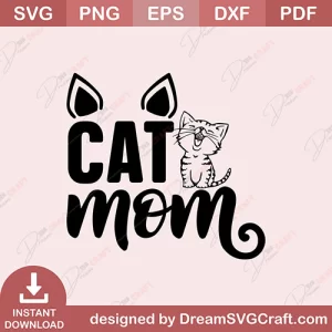 Cat Mom SVG