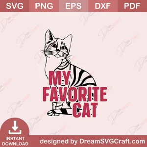 My Favorite Cat SVG