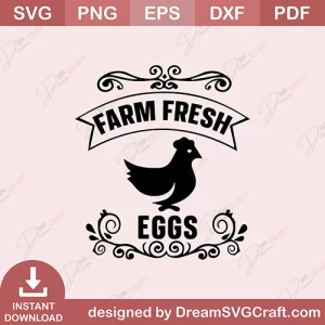 Farm Fresh Eggs SVG