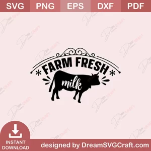 Farm Fresh Milk SVG