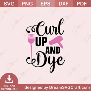 Curl Up And Dye SVG