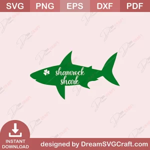 Shamrock Shark SVG