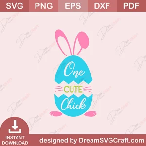 One Cute Chick SVG