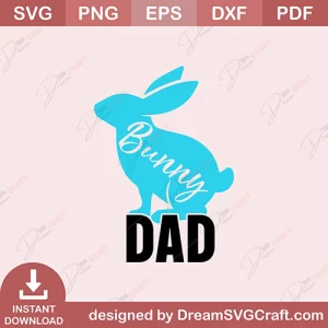 Bunny Dad SVG