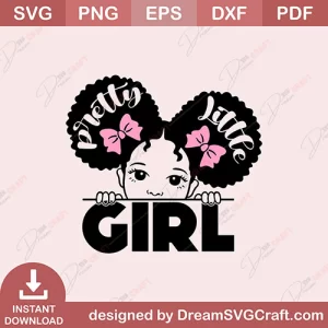 Pretty Little Girl SVG