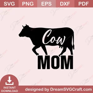 Cow Mom SVG